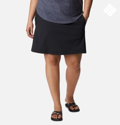 Women's Columbia On The Go Skorts Black | Plus Size CA-AL356